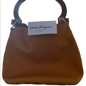 Salvatore Ferragamo leather handle handbag